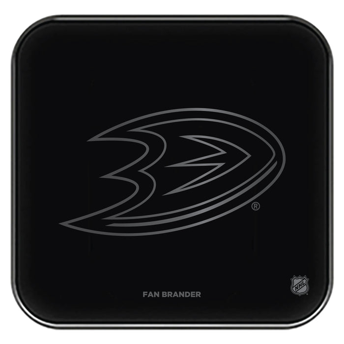 Fan Brander Fast Charging Wireless Charger with Anaheim Ducks laser etched Primary Logo