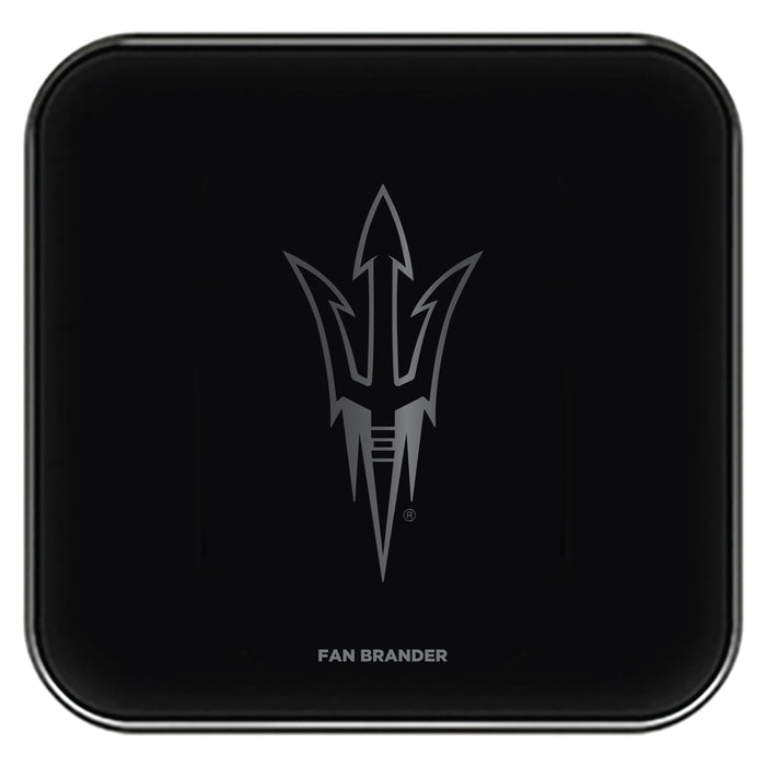 Fan Brander Fast Charging Wireless Charger with Arizona State Sun Devils laser etched Primary Logo