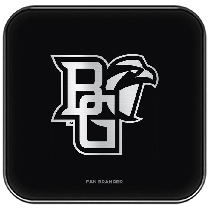 Fan Brander Fast Charging Wireless Charger with Bowling Green Falcons laser etched Primary Logo