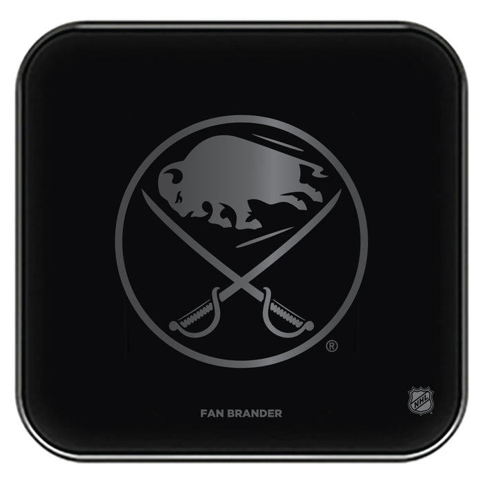 Fan Brander Fast Charging Wireless Charger with Buffalo Sabres laser etched Primary Logo