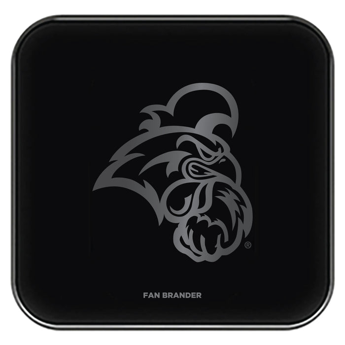 Fan Brander Fast Charging Wireless Charger with Coastal Carolina Univ Chanticleers laser etched Primary Logo