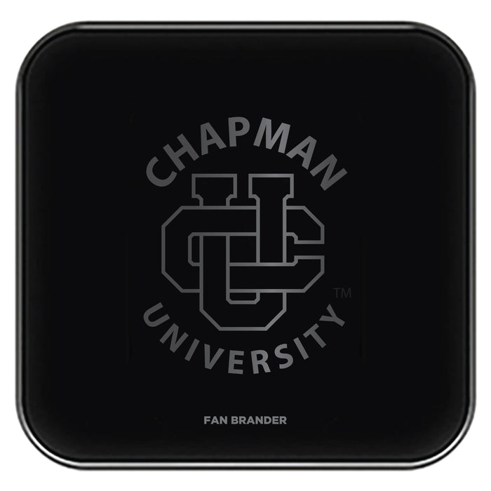 Fan Brander Fast Charging Wireless Charger with Chapman Univ Panthers laser etched Primary Logo