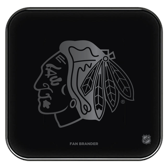 Fan Brander Fast Charging Wireless Charger with Chicago Blackhawks laser etched Primary Logo