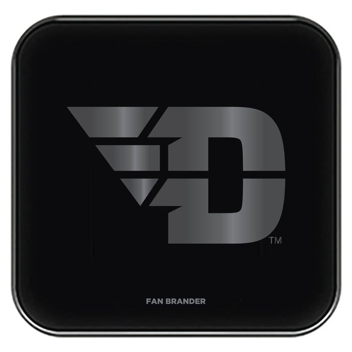 Fan Brander Fast Charging Wireless Charger with Dayton Flyers laser etched Primary Logo