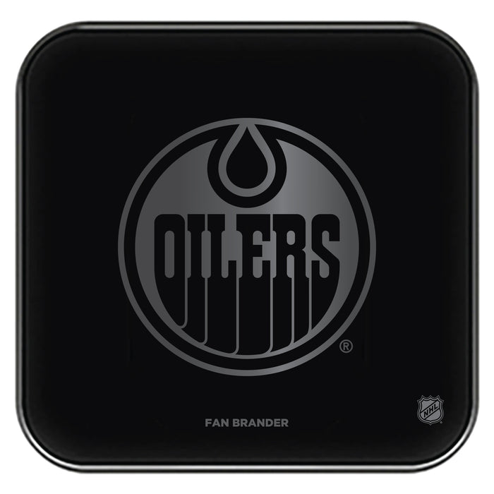 Fan Brander Fast Charging Wireless Charger with Edmonton Oilers laser etched Primary Logo