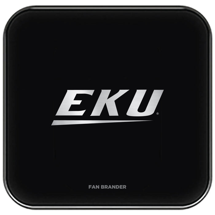 Fan Brander Fast Charging Wireless Charger with Eastern Kentucky Colonels laser etched Primary Logo