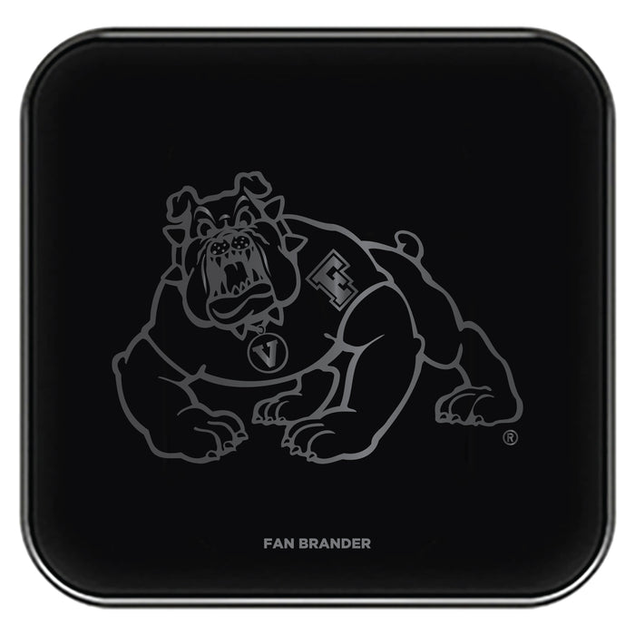 Fan Brander Fast Charging Wireless Charger with Fresno State Bulldogs laser etched Primary Logo