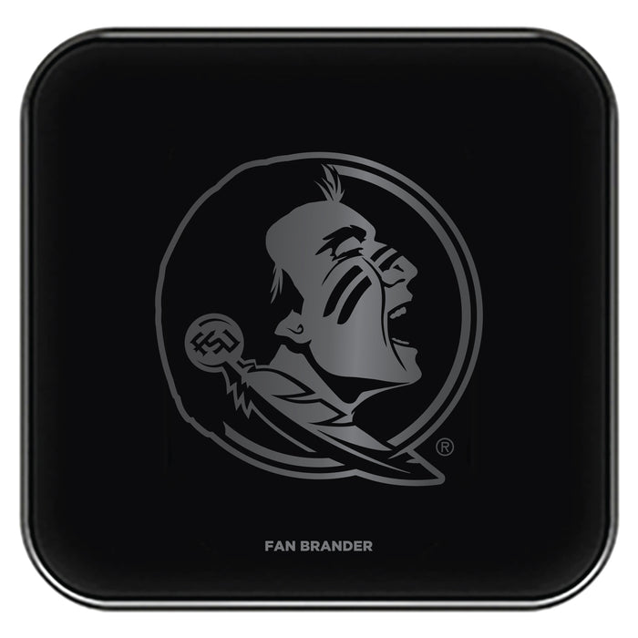 Fan Brander Fast Charging Wireless Charger with Florida State Seminoles laser etched Primary Logo