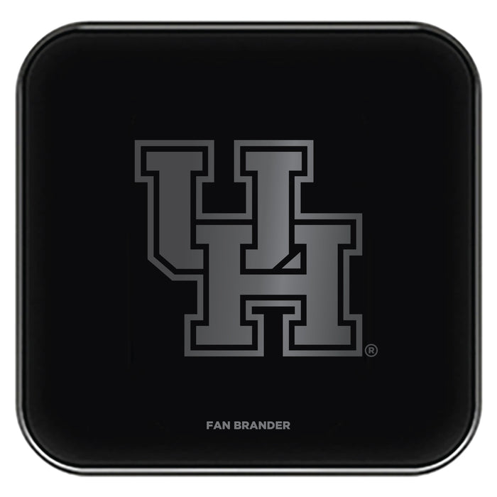 Fan Brander Fast Charging Wireless Charger with Houston Cougars laser etched Primary Logo