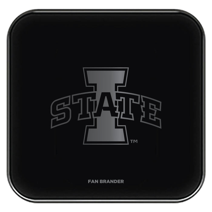 Fan Brander Fast Charging Wireless Charger with Iowa State Cyclones laser etched Primary Logo