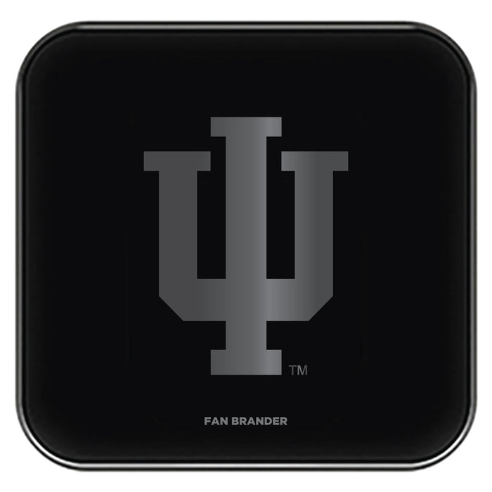 Fan Brander Fast Charging Wireless Charger with Indiana Hoosiers laser etched Primary Logo