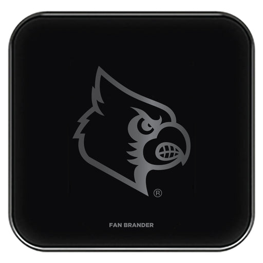 Fan Brander Black Leatherette Apple AirPod case with Louisville Cardinals  Secondary Logo