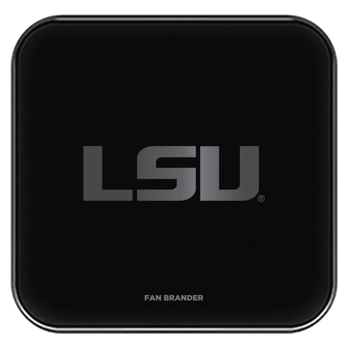 Fan Brander Fast Charging Wireless Charger with LSU Tigers laser etched Primary Logo
