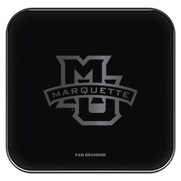 Fan Brander Fast Charging Wireless Charger with Marquette Golden Eagles laser etched Primary Logo