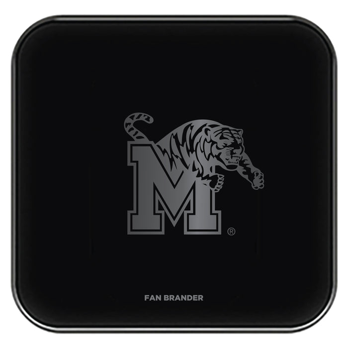 Fan Brander Fast Charging Wireless Charger with Memphis Tigers laser etched Primary Logo