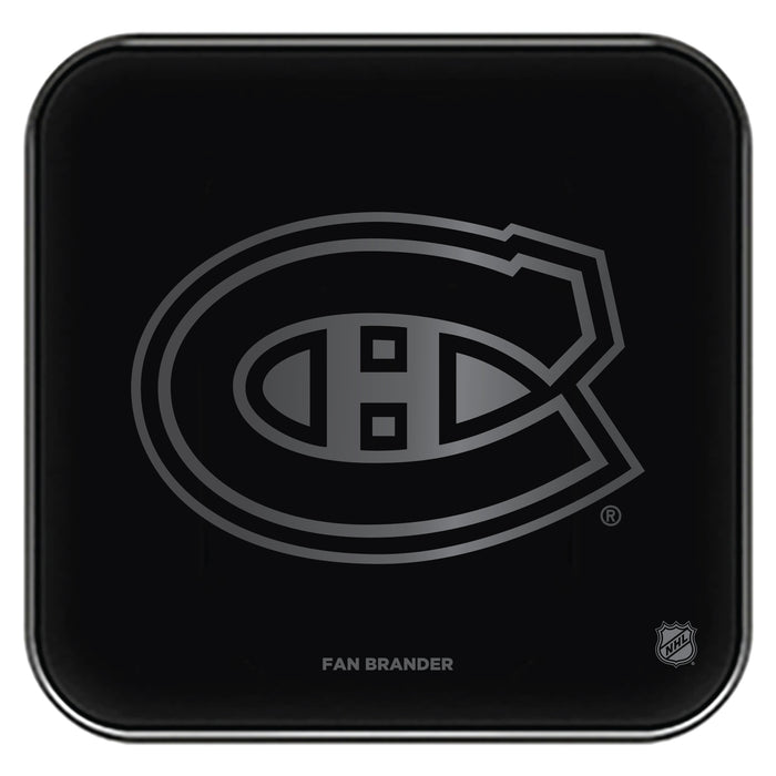 Fan Brander Fast Charging Wireless Charger with Montreal Canadiens laser etched Primary Logo
