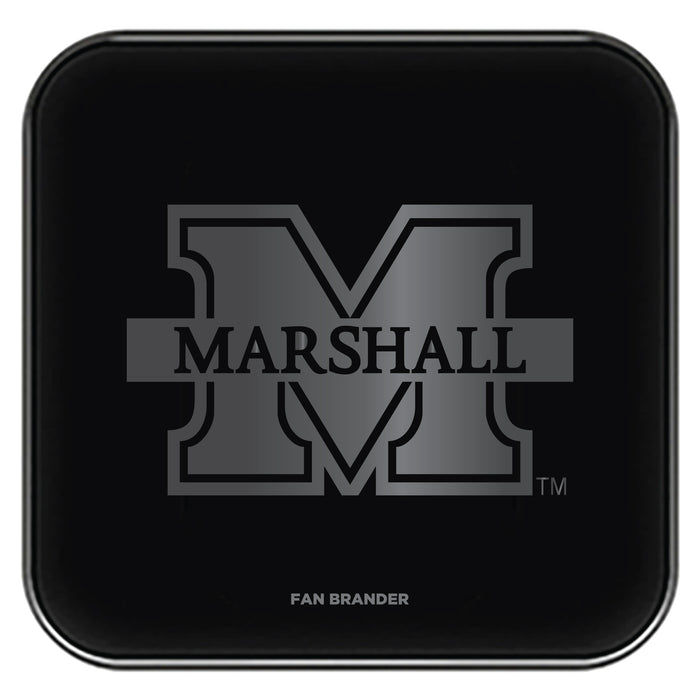 Fan Brander Fast Charging Wireless Charger with Marshall Thundering Herd laser etched Primary Logo
