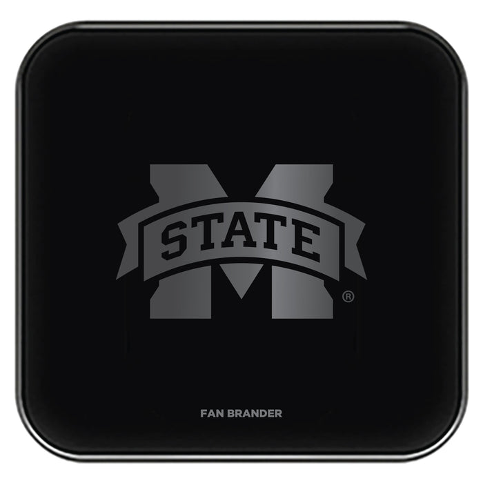 Fan Brander Fast Charging Wireless Charger with Mississippi State Bulldogs laser etched Primary Logo