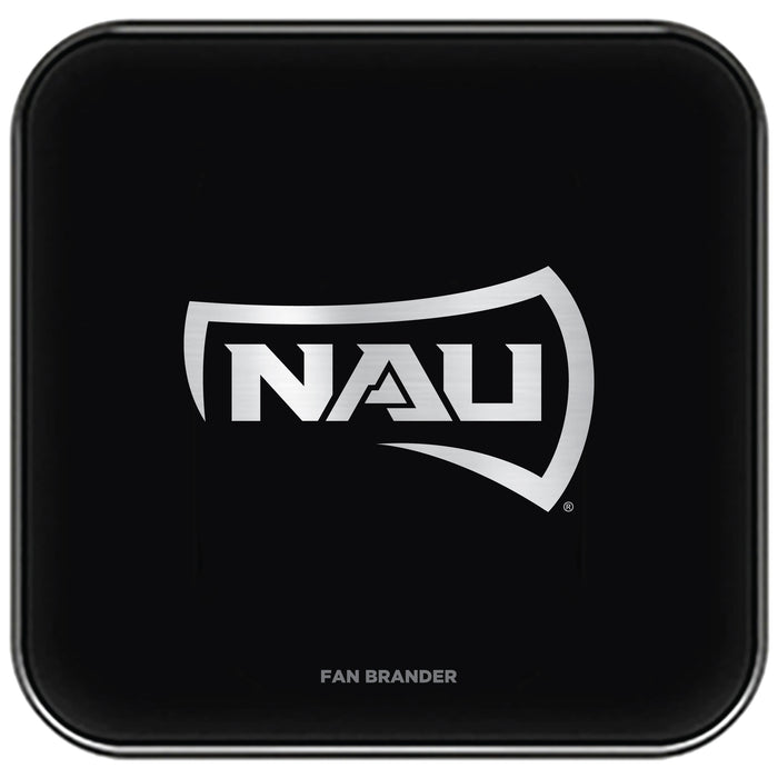 Fan Brander Fast Charging Wireless Charger with Northern Arizona Lumberjacks laser etched Primary Logo
