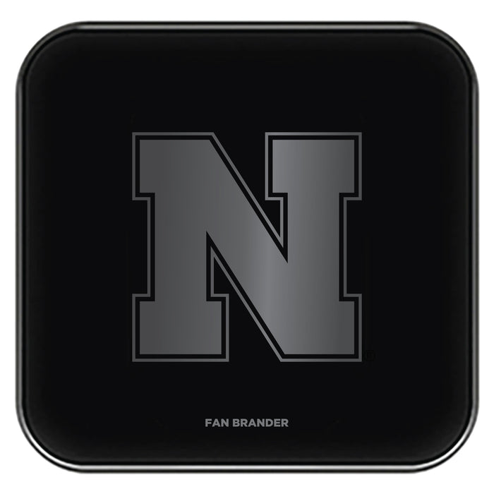 Fan Brander Fast Charging Wireless Charger with Nebraska Cornhuskers laser etched Primary Logo