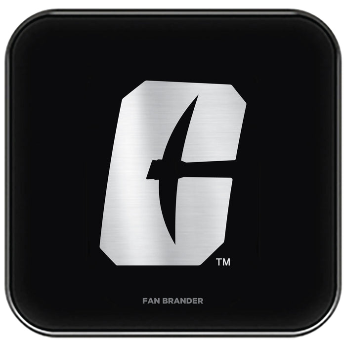 Fan Brander Fast Charging Wireless Charger with Charlotte 49ers laser etched Primary Logo