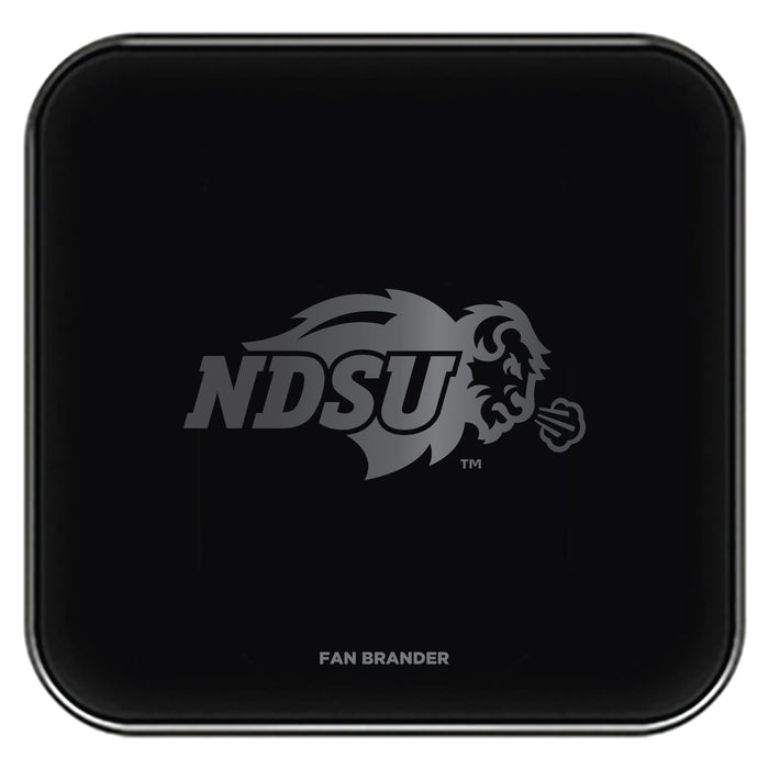 Fan Brander Fast Charging Wireless Charger with North Dakota State Bison laser etched Primary Logo