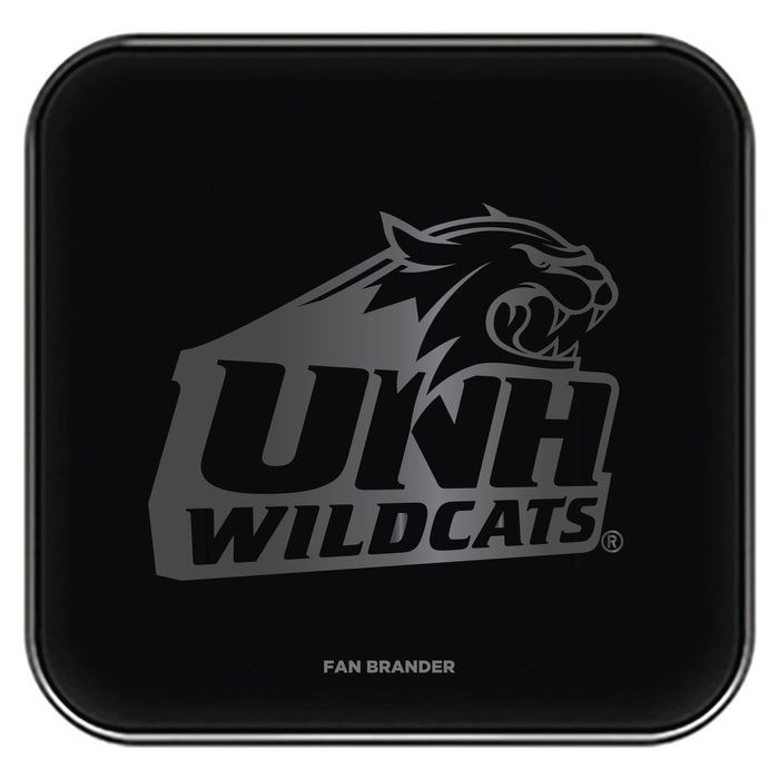 Fan Brander Fast Charging Wireless Charger with New Hampshire Wildcats laser etched Primary Logo