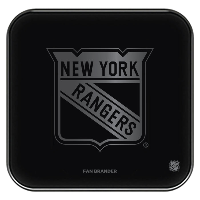 Fan Brander Fast Charging Wireless Charger with New York Rangers laser etched Primary Logo