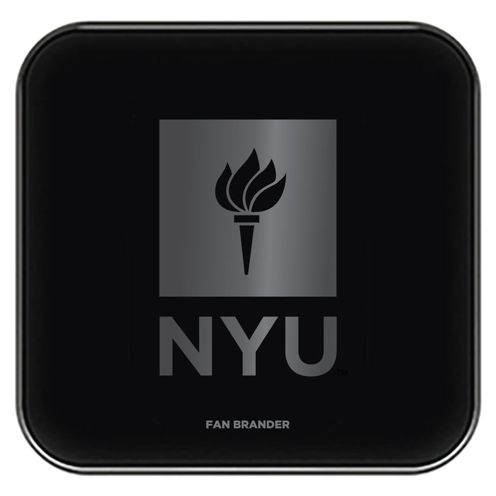 Fan Brander Fast Charging Wireless Charger with NYU laser etched Primary Logo