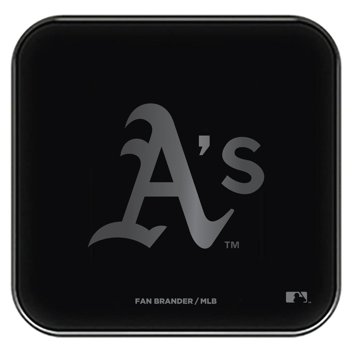 Fan Brander Fast Charging Wireless Charger with Oakland Athletics laser etched Primary Logo