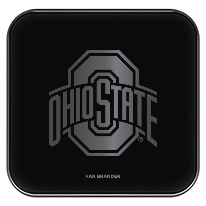 Fan Brander Fast Charging Wireless Charger with Ohio State Buckeyes laser etched Primary Logo