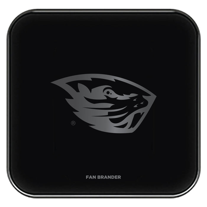 Fan Brander Fast Charging Wireless Charger with Oregon State Beavers laser etched Primary Logo