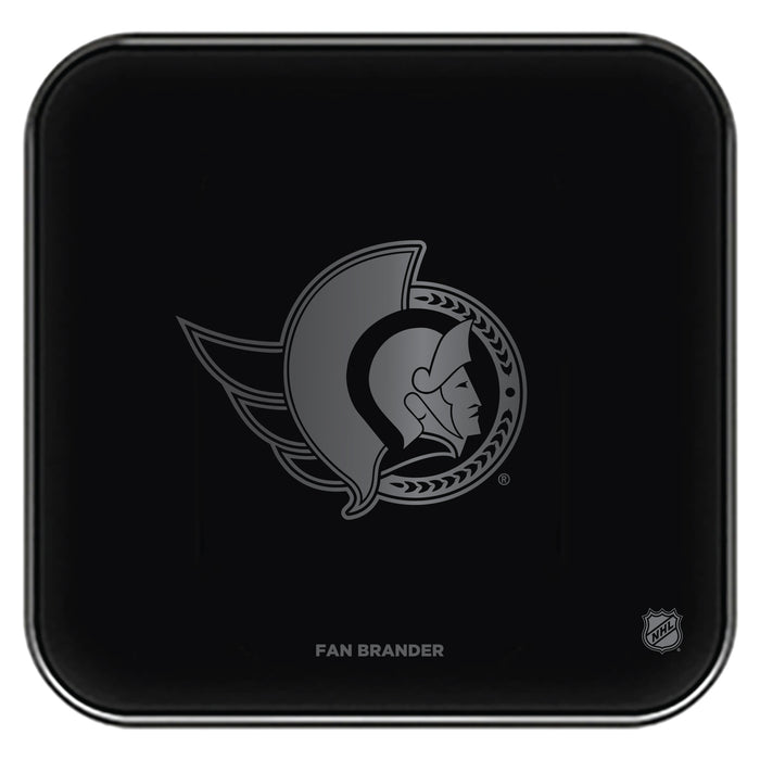 Fan Brander Fast Charging Wireless Charger with Ottawa Senators laser etched Primary Logo