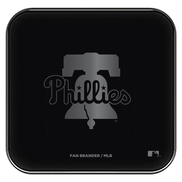 Fan Brander Fast Charging Wireless Charger with Philadelphia Phillies laser etched Primary Logo