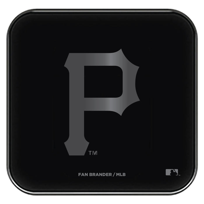 Fan Brander Fast Charging Wireless Charger with Pittsburgh Pirates laser etched Primary Logo