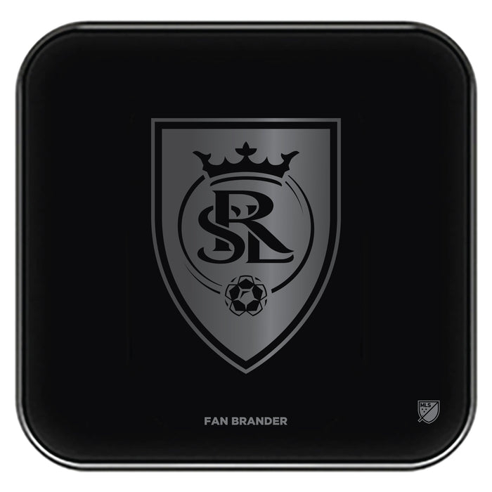 Fan Brander Fast Charging Wireless Charger with Real Salt Lake laser etched Primary Logo