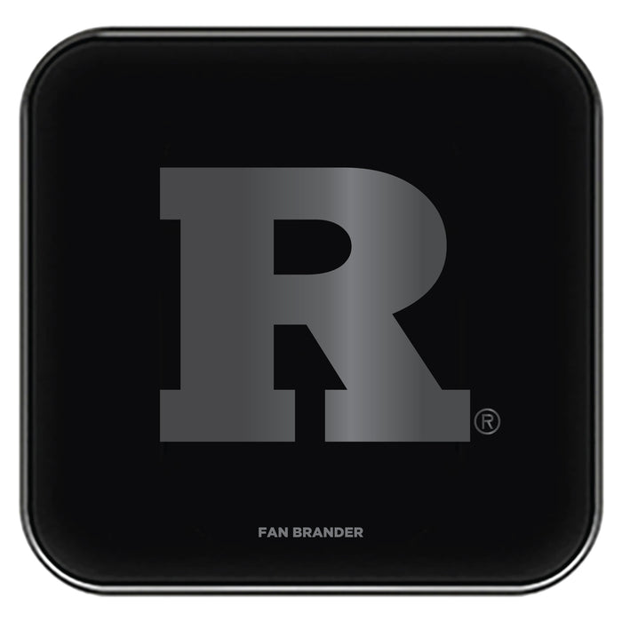 Fan Brander Fast Charging Wireless Charger with Rutgers Scarlet Knights laser etched Primary Logo