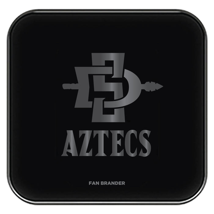 Fan Brander Fast Charging Wireless Charger with San Diego State Aztecs laser etched Primary Logo