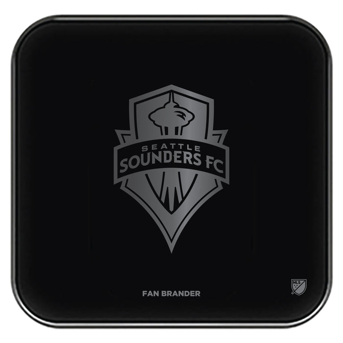 Fan Brander Fast Charging Wireless Charger with Seatle Sounders laser etched Primary Logo