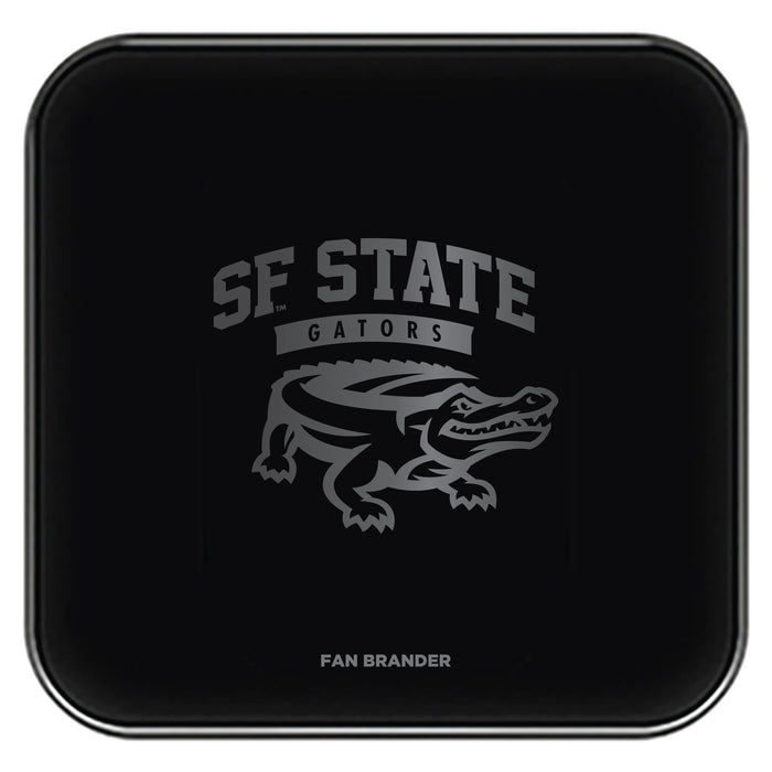 Fan Brander Fast Charging Wireless Charger with San Francisco State U Gators laser etched Primary Logo