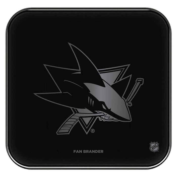 Fan Brander Fast Charging Wireless Charger with San Jose Sharks laser etched Primary Logo