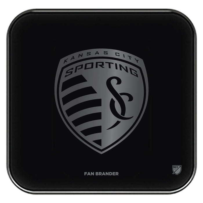 Fan Brander Fast Charging Wireless Charger with Sporting Kansas City laser etched Primary Logo