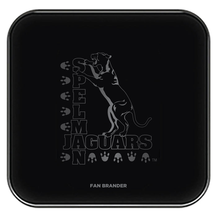 Fan Brander Fast Charging Wireless Charger with Spelman College Jaguars laser etched Primary Logo