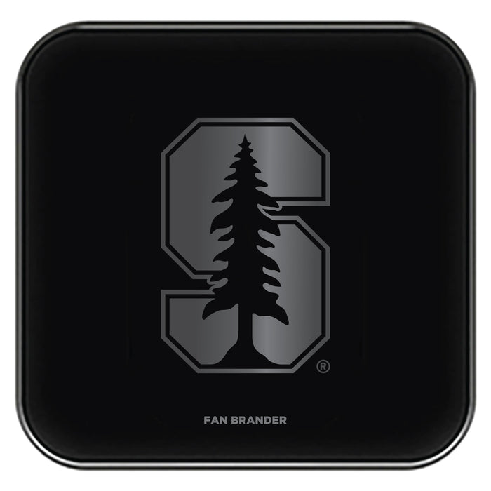 Fan Brander Fast Charging Wireless Charger with Stanford Cardinal laser etched Primary Logo
