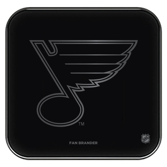 Fan Brander Fast Charging Wireless Charger with St. Louis Blues laser etched Primary Logo