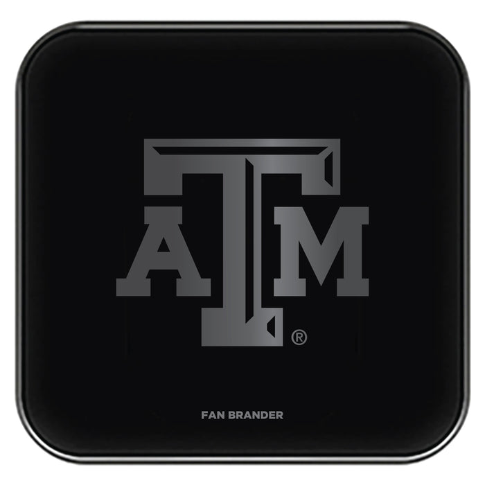 Fan Brander Fast Charging Wireless Charger with Texas A&M Aggies laser etched Primary Logo