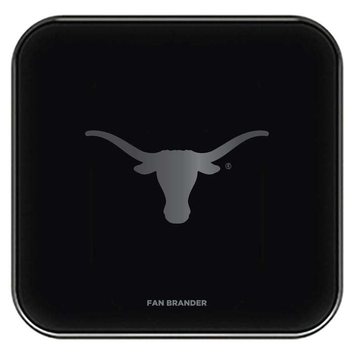 Fan Brander Fast Charging Wireless Charger with Texas Longhorns  laser etched Primary Logo