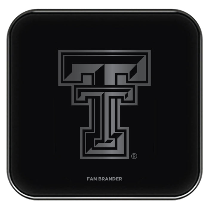 Fan Brander Fast Charging Wireless Charger with Texas Tech Red Raiders laser etched Primary Logo