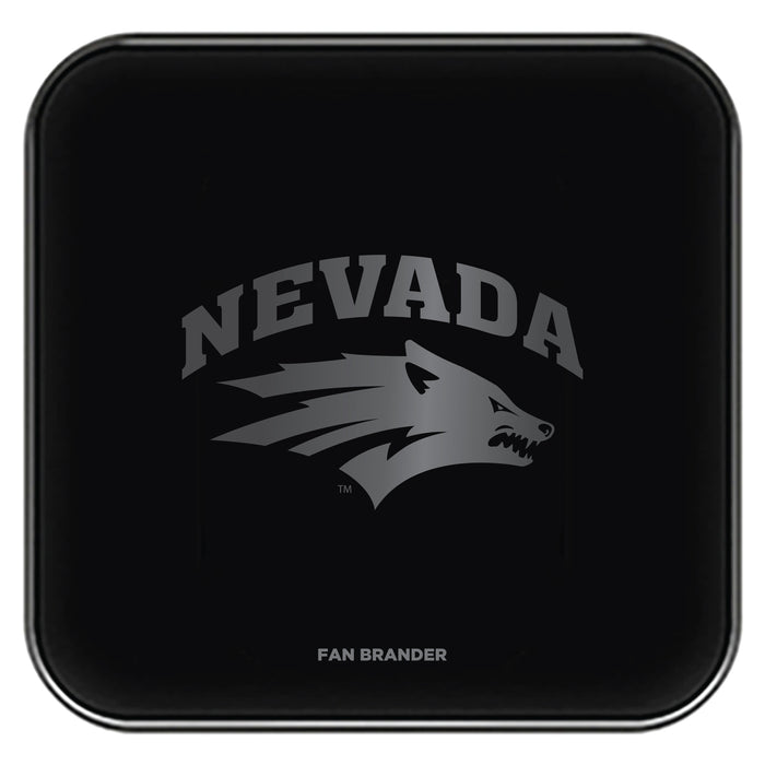 Fan Brander Fast Charging Wireless Charger with Nevada Wolf Pack laser etched Primary Logo