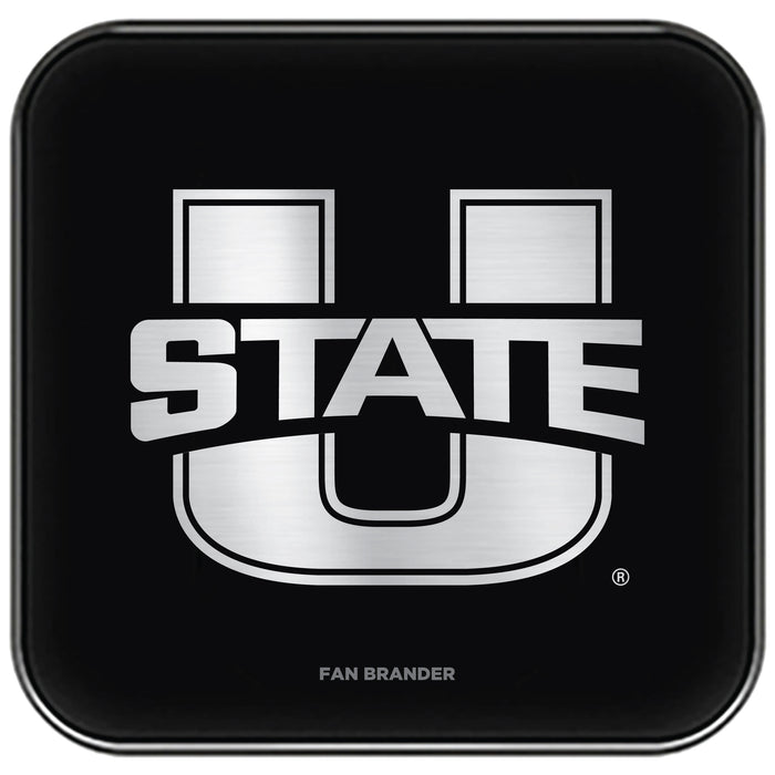 Fan Brander Fast Charging Wireless Charger with Utah State Aggies laser etched Primary Logo